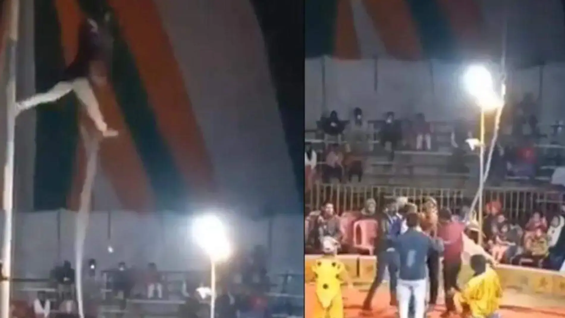 Durante acto de circo, acróbata se ahorca en plena función